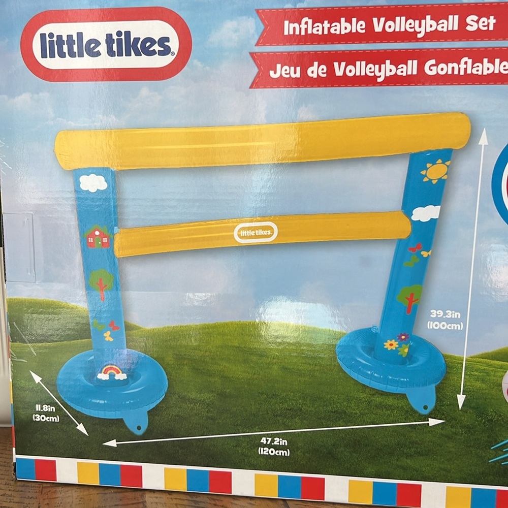 Little Tikes Inflatable Volleyball Set - NEW - Picture 6 of 8